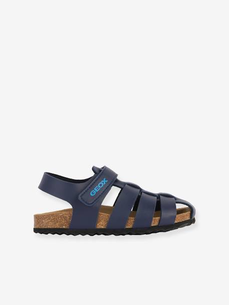 Sandals for Children, J458LA Ghita Boy by GEOX® navy blue - vertbaudet enfant 