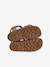 Leather Hook-&-Loop Sandals for Children, Designed for Autonomy khaki+navy blue+sandy beige - vertbaudet enfant 