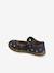 Leather Ballerina Pumps for Children, Designed for Autonomy printed blue - vertbaudet enfant 