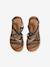 Sandales brides croisées cuir junior lot noir - vertbaudet enfant 