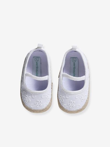 Supple Pram Shoes with Elastic, for Babies white - vertbaudet enfant 