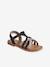 Leather Sandals with Hook-&-Loop Fastening for Toddlers set blue+white - vertbaudet enfant 