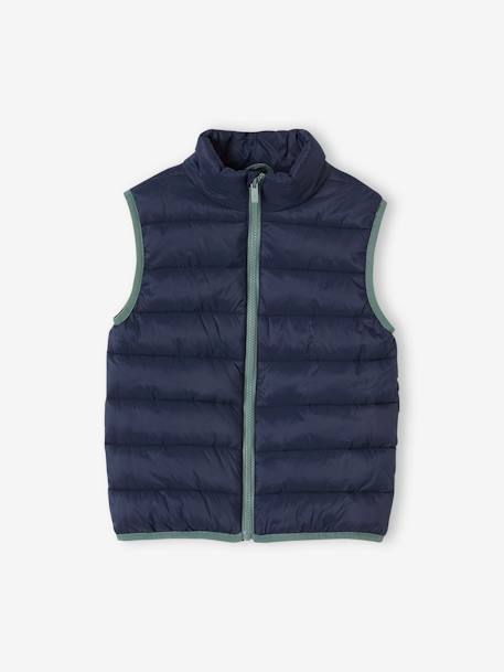 3-in-1 Parka with Detachable Bodywarmer, Midseason, for Boys navy blue+sage green - vertbaudet enfant 