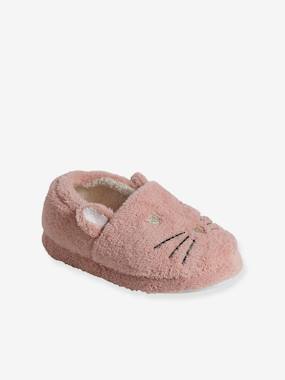 Plush Cat Slippers for Children  - vertbaudet enfant