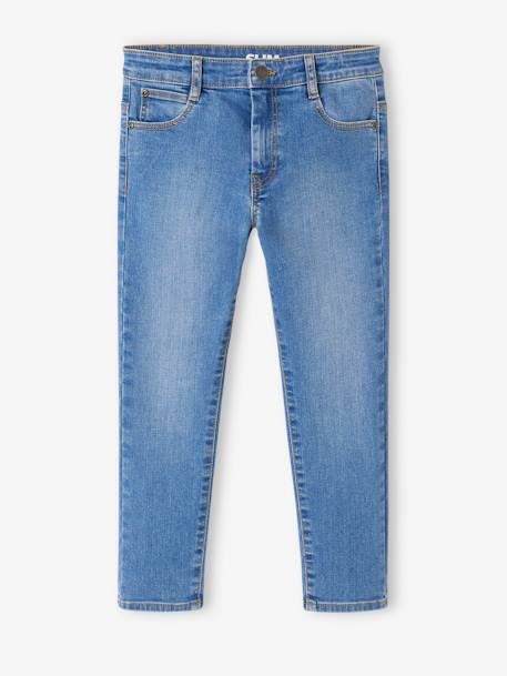 Jean garçon slim morphologique LARGE DENIM BRUT+denim gris+DENIM GRIS FONCE+double stone+STONE - vertbaudet enfant 