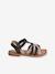 Leather Sandals with Hook-&-Loop Fastening for Toddlers set blue+white - vertbaudet enfant 