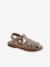 Sandales enfant cuir fisherman argent+or - vertbaudet enfant 
