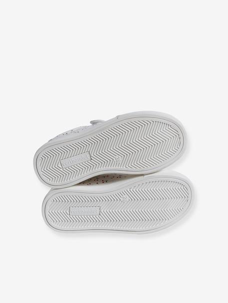 Trainers with Hook-and-Loop Straps for Girls printed white - vertbaudet enfant 
