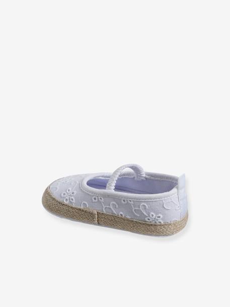 Supple Pram Shoes with Elastic, for Babies white - vertbaudet enfant 