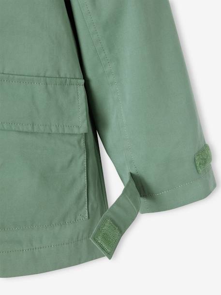 Parka garçon 3 en 1 mi-saison doudoune sans manches amovible marine+vert sauge - vertbaudet enfant 