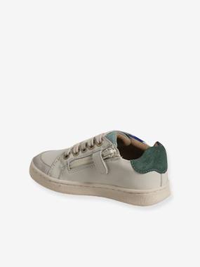 Baskets enfant garçon cuir zippées et élastiquées - vertbaudet enfant -Baskets enfant garçon cuir zippées et élastiquées