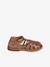 Sandales fermées cuir enfant collection maternelle ocre - vertbaudet enfant 
