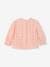 Blouse in Broderie Anglaise for Babies pale pink - vertbaudet enfant 