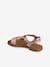 Hook-&-Loop Leather Sandals for Children, Designed for Autonomy gold - vertbaudet enfant 
