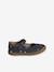 Leather Ballerina Pumps for Children, Designed for Autonomy printed blue - vertbaudet enfant 