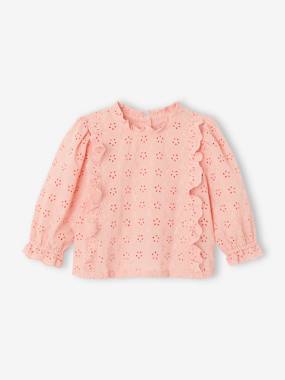 Blouse in Broderie Anglaise for Babies  - vertbaudet enfant