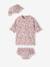 UV Protection Swimwear Combo: T-Shirt + Briefs + Bucket Hat for Baby Girls rose - vertbaudet enfant 