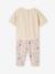 Ensemble T-shirt en nid d'abeille et pantalon en molleton bébé écru - vertbaudet enfant 