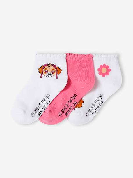 Pack of 3 Pairs of Paw Patrol® Socks for Girls rose - vertbaudet enfant 