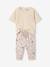Ensemble T-shirt en nid d'abeille et pantalon en molleton bébé écru - vertbaudet enfant 