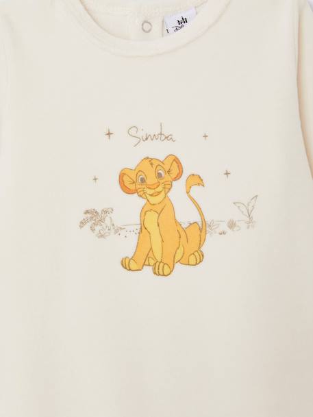 The Lion King Velour Sleepsuit for Baby Boys by Disney® ecru - vertbaudet enfant 