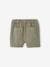 Bermuda Shorts with Elasticated Waistband for Babies khaki - vertbaudet enfant 