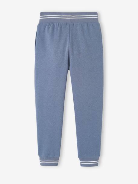 Pantalon jogging sport en molleton garçon. bleu électrique+bleu grisé+gris chiné+marine - vertbaudet enfant 