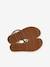 Hook-&-Loop Leather Sandals for Children, Designed for Autonomy ecru+gold - vertbaudet enfant 
