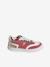 Leather Trainers for Girls, Designed for Autonomy set pink - vertbaudet enfant 