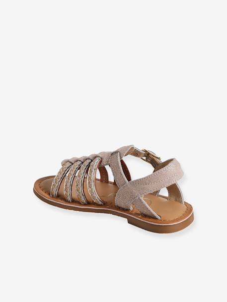 Open Sandals for Children, Designed for Autonomy gold - vertbaudet enfant 