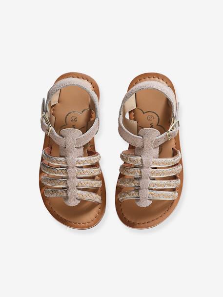 Open Sandals for Children, Designed for Autonomy gold - vertbaudet enfant 