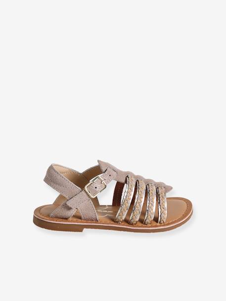Open Sandals for Children, Designed for Autonomy gold - vertbaudet enfant 