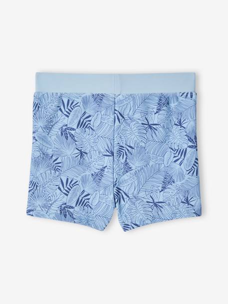 Leafy Swim Shorts for Boys sky blue - vertbaudet enfant 