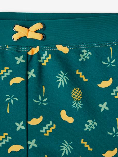 Pineapple Swim Shorts for Boys emerald green - vertbaudet enfant 