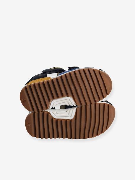 Sandals with Hook-&-Loop Straps for Children, Designed for Autonomy set blue - vertbaudet enfant 