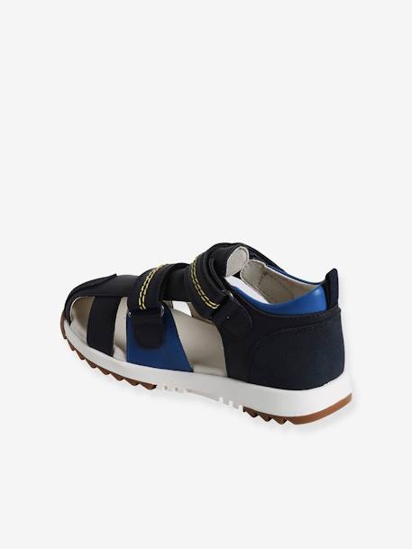 Sandals with Hook-&-Loop Straps for Children, Designed for Autonomy set blue - vertbaudet enfant 