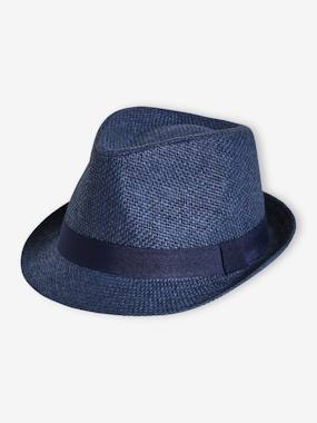 Straw-Like Panama Hat for Boys  - vertbaudet enfant