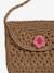 Braided Rope-Like Shoulder Bag with Flowers for Girls wood - vertbaudet enfant 