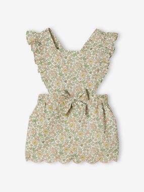 Baby-Dungarees & All-in-ones-Floral Playsuit for Babies