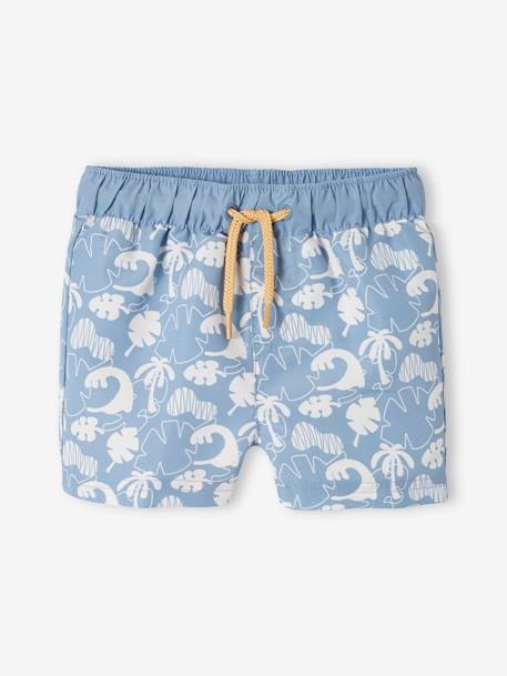 Maillot de bain imprimé bébé garçon bleu grisé+vert sauge - vertbaudet enfant 
