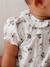 Blouse manches courtes naissance fleurie écru - vertbaudet enfant 