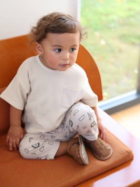 Honeycomb T-Shirt + Fleece Trousers Combo for Babies  - vertbaudet enfant