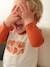 Long Sleeve Colourblock Top for Babies rust - vertbaudet enfant 