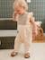 Cotton Gauze Jumpsuit for Babies ecru - vertbaudet enfant 