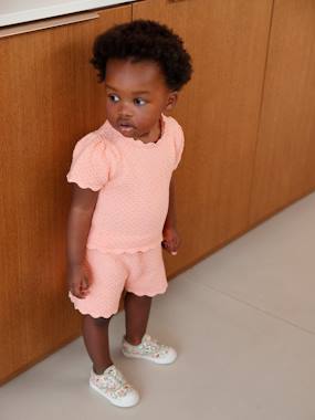 Knitted Top + Shorts Combo for Babies  - vertbaudet enfant