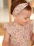 Ensemble bébé fille combinaison + bandeau imprimés rose imprimé+rose pâle+rose poudré+vert céladon imprimé - vertbaudet enfant 