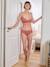 Padded, Very Soft-to-the-Touch Bra, Nursing Special old rose+white - vertbaudet enfant 