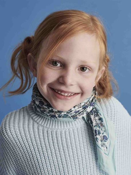 Foulard imprimé fleurs fille vert - vertbaudet enfant 