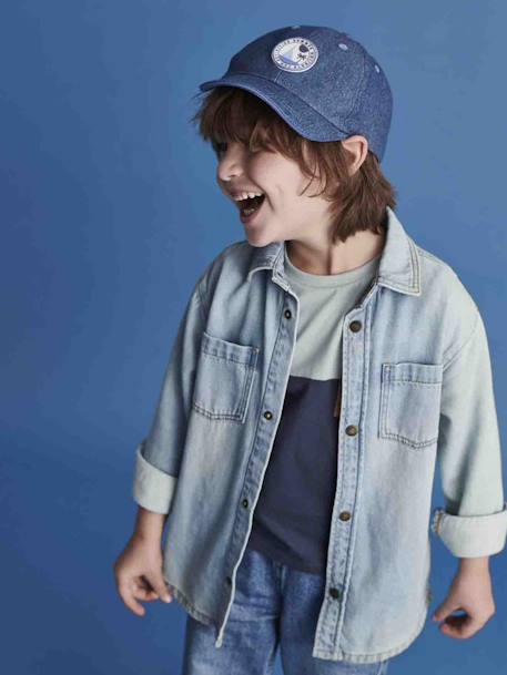 Casquette 'French Riviera' garçon rayé marine - vertbaudet enfant 