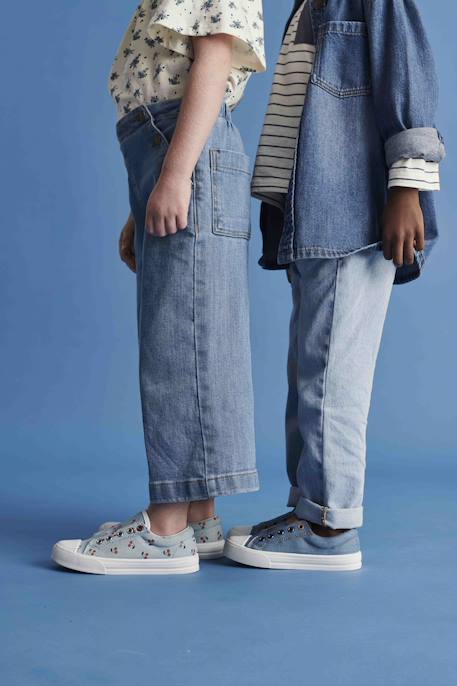 Jean garçon large facile à enfiler denim black+denim bleached+denim brut+gris+stone - vertbaudet enfant 